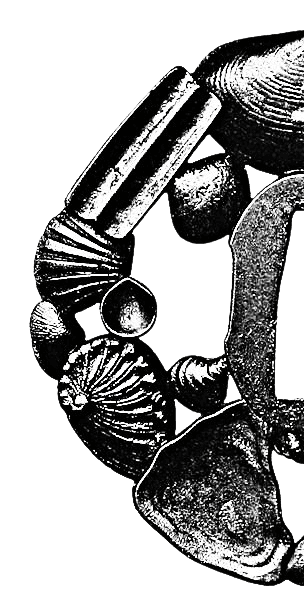 medieval iron cast jewellery